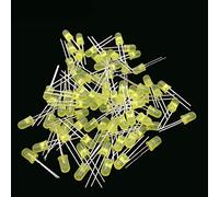 Reland Sun 100pcs 3mm LED Diode 3 mm White Green Red Blue Yellow Orange Pink Purple Warm white Round Head LED Lamp DIY Light Emitting Diode (100pcs Yellow)