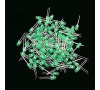 Reland Sun 100pcs 5mm LED Diode 5 mm White Green Red Blue Yellow Orange Pink Purple Warm white Round Head LED Lamp DIY Light Emitting Diode (100pcs Green)