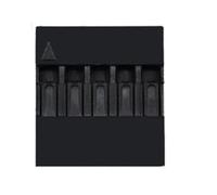 Reland Sun 100pcs Head 2.54mm 1X1P 1X2P 1X3P 1X4P 1X5P 1X6P 1X7P 1X8P 1X10P Dupont Plastic Shell Pin Head Connector Jumper Wire Cable Housing Plug Female (1X5P)