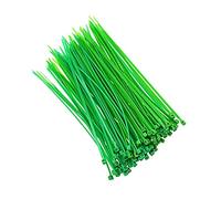 Reland Sun 100pcs Nylon Zip Ties 2.5x100/150/200mm Cable Ties in Assorted Color Nylon Self-Locking Wire Ties (2.5x150mm,Green)