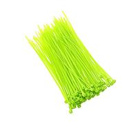 Reland Sun 100pcs Nylon Zip Ties 2.5x100/150/200mm Cable Ties in Assorted Color Nylon Self-Locking Wire Ties (2.5x100mm,Fluorescent green)