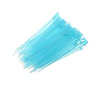 RELAND SUN 100pcs Nylon Zip Ties 2.5x100/150/200mm Cable Ties in Assorted Color Nylon Self-Locking Wire Ties (2.5x150mm,Sky blue)