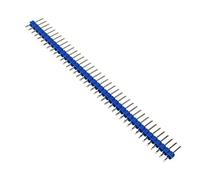 Reland Sun 10pcs 2.54mm Colorful Male Breakable Pin Header Strip Kit 40Pin Single Row Straight Male Pin Header (Blue)