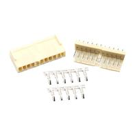 Reland Sun 10sets 2.54MM KF2510 Connector Flat Straight Pin Kit Connector Female Shell and Female Pin Header Terminals (11P set)
