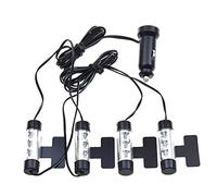 Reland Sun 12V Car Indoor Atmosphere Light Car Interior Atmosphere Red White Pink Blue Orange Light Decoration (Red)
