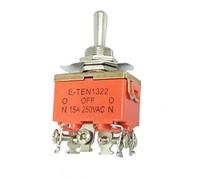 Reland Sun 1pc E-TEN1021 E-TEN1322/1321/1021/1121/1122/1221 15A 250V SPST Metal Switch (1322)