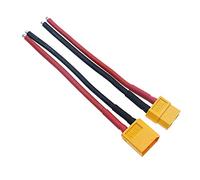 Reland Sun 1Pcs 14AWG 10cm XT60 Female Male to XT30 XT90 EC3 T plug Connector ESC (XT60)