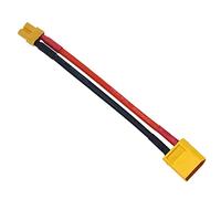 Reland Sun 1Pcs 14AWG 10cm XT60 Female Male to XT30 XT90 EC3 T plug Connector ESC (XT60 M- XT30 F)