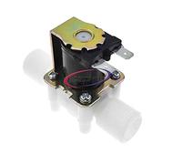 Reland Sun 1pcs 4 points 6V 12V 24V 110V 220V Solenoid Valve Plastic Brass DC 12V, N/C Normally Closed Inlet Water Solenoid Valve Quick Connect,Electromagnetic Valve (DC24V)