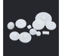 Reland Sun 1SET Gear package 49 types 75 types 34 types 11 types 55 types 57 types 58 types gearbox, plastic motor gear package, robot parts technology, DIY model (11 types)
