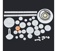 Reland Sun 1SET Gear package 49 types 75 types 34 types 11 types 55 types 57 types 58 types gearbox, plastic motor gear package, robot parts technology, DIY model (34 types)