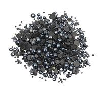 Reland Sun 20g 2/3/4/5/6/8/10mm Flat Back Half Round Pearls Gems bakeware mold (black)