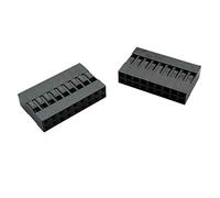 Reland Sun 20pcs 2.54mm Connector 2.54mm Double Row Plastic Shell Plug 2 * 2P 3P 4P 2 * 5P 6P 7P 8P 9P 10P 20P (2 * 9P)