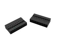 Reland Sun 20pcs 2.54mm Connector 2.54mm Double Row Plastic Shell Plug 2 * 2P 3P 4P 2 * 5P 6P 7P 8P 9P 10P 20P (2 * 10P)