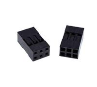 Reland Sun 20pcs 2.54mm Connector 2.54mm Double Row Plastic Shell Plug 2 * 2P 3P 4P 2 * 5P 6P 7P 8P 9P 10P 20P (2 * 3P)