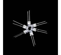 RELAND SUN 20pcs 5MM RGB slow flash fast flash F5 colorful red green blue LED (Transparent,Fast Flash)
