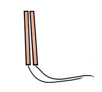 RELAND SUN 2PCS Daytime Running Light Car LED Light Strip Waterproof COB Lights Truck Boat Bike Universal 17CM 12V Driving Lighting (Pink)