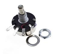 Reland Sun 2pcs WX110 WX010 10 Ohm - 22K Ohm 10R-22K 3 Soldering Terminals 6mm Round Metal Shaft Single Turn Wire Wound Potentiometer (680R)