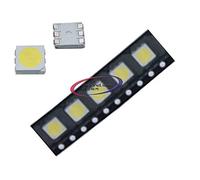 Reland Sun 50pcs 5050 SMD LED High Bright White Light Red Green Blue Yellow Warm White Powder Ice Blue LED Light Emitting Diode (Ice Blue)