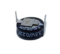 Reland Sun 5Pcs 5.5V Capacitance 0.1F 0.22F 0.33F 0.47F 1.0F 1.5F 4.0F Super Farad Capacitor H-Type V-Type C-Type Button Super Capacitor (0.22F-H-Type)