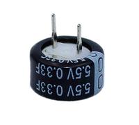 Reland Sun 5Pcs 5.5V Capacitance 0.1F 0.22F 0.33F 0.47F 1.0F 1.5F 4.0F Super Farad Capacitor H-Type V-Type C-Type Button Super Capacitor (0.33F-C-Type)