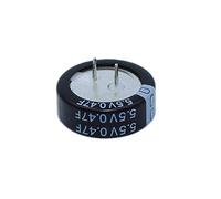 Reland Sun 5Pcs 5.5V Capacitance 0.1F 0.22F 0.33F 0.47F 1.0F 1.5F 4.0F Super Farad Capacitor H-Type V-Type C-Type Button Super Capacitor (0.47F-C-Type)