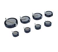 Reland Sun 5Pcs 5.5V Capacitance 0.1F 0.22F 0.33F 0.47F 1.0F 1.5F 4.0F Super Farad Capacitor H-Type V-Type C-Type Button Super Capacitor (5.0F-H-Type)