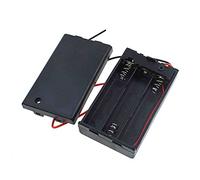 Reland Sun 5pcs AAA Cases 1X 2X 3X 4X Holder Storage Box Case 1 2 3 4 Slot With Wire Lead (AAA-X3-cover)