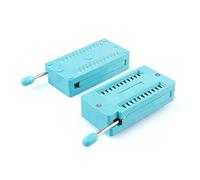 Reland Sun 5Pcs Integrated Socket Universal 14/16/18/24/28/40 pin IC Test Universal ZIF Socket (24 locking seat)