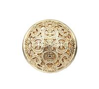 Reland Sun 5pcs Palace style hollow metal button coat shirt (25MM,Gold)