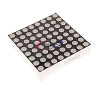 Reland Sun 5PCS Smart Electronics 3mm 8x8 Led Lattice Bright Red Dot Matrix Module 8x8 (Common Anode)