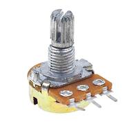 RELAND SUN 5pcs WH148 Variable Resistors 3pin Rotary Carbon Film Taper Potentiometer (B100K)