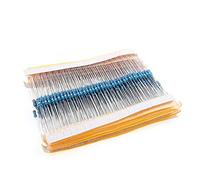 Reland Sun 600pcs/lot 30Values 20pcs 1% 1/4 W Resistor Pack Metal Film Resistor kit use a Colored Ring Resistance (10 ohms~1 M ohm)