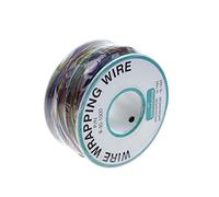 RELAND SUN Colored Insulation Cable 250M 30 AWG 8-Wire Test Wrapping Wire, Copper Solid Cable (8 colors)