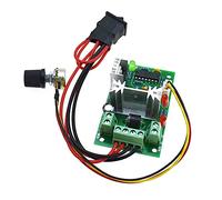 Reland Sun DC Motor Speed Controller 6-30V 80W 6A Motor Control High Torque 6V 12V 24V PWM Variable Speed Regulator with Reversible Control Switch Potentiometer