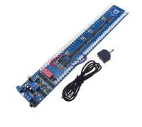 Reland Sun Dual 40 LED Music Spectrum Level indicator Board Audio MP3 Sound control Indicator VU Meter amplifier Subwoofer car 5V (Red Green)