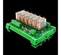 Reland Sun PLC amplifier TNKG2R-1E-1624P 1 SPDT DIN Rail Mount 12V 24V 6 Channel 1 SPDT 16A Pluggable Relay G2R-1-E (24V-NPN)