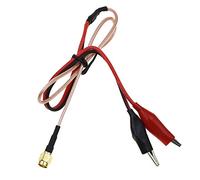 Reland Sun RG316 Coaxial Cable SMA Male Plug to Dual Alligator Clips Red&Black Tester Lead Wire Connector (50CM)