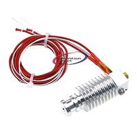 Reland Sun Short distance or Long distance J-head Hotend DIY V5 for 1.75mm/3.0mm Bowden Extruder 0.2mm/0.3mm/0.4mm Nozzle Optional (long 0.4MM-3MM)