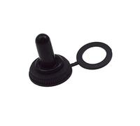 RELAND SUN Toggle Switch Cover 5PCS 12mm Black Rubber Rocker Toggle Switch Knob Hat Waterproof Boot Cap