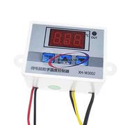 Reland Sun XH-W3002 DC 12V 24V 110-220V 10A Microcomputer Digital Temperature Controller Digital Display Thermostat Control Switch and NTC 10K Thermistor Sensors Digital Temperature Probe (24V)