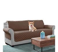 Relarr Water proof Sofa Covers Couch Slipcovers Furniture Protector, Pet Sofa Protector, Non-slip design with Silica gel point Machine Washable (3 seaters, Coffee)