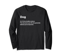Relatable Funny Dictionary Definition Dog Long Sleeve T-Shirt