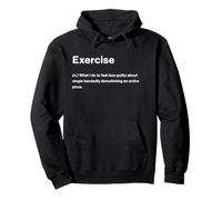 Relatable Funny Dictionary Definition Exercise Pullover Hoodie