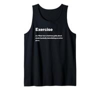 Relatable Funny Dictionary Definition Exercise Tank Top