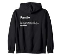 Relatable Funny Dictionary Definition Family Zip Hoodie