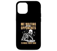 Relatable Skeleton Waiting For Turn Rummikub Player Game Case for iPhone 12/12 Pro