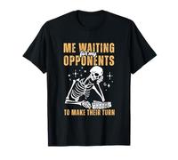Relatable Skeleton Waiting For Turn Rummikub Player Game T-Shirt
