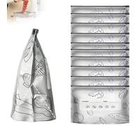 Relatepave Reusable Aluminum Foil Freshness Seal Bags, 10/50/100PCS, Vacuum Zipper Pouches Food with Label and Stand-Up Bottom Design, Your Kitchen’s New Best Friend (M,100Pcs)