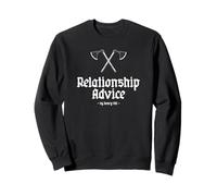 Relationship Advice by Henry VIII White Print Funny Sweatshirt